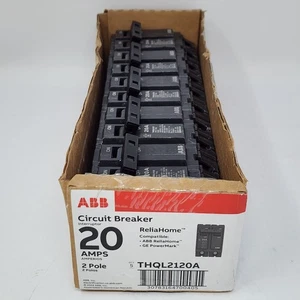 GE 20A Double Pole Circuit Breaker THQL2120 (5 Pack) - Picture 1 of 10
