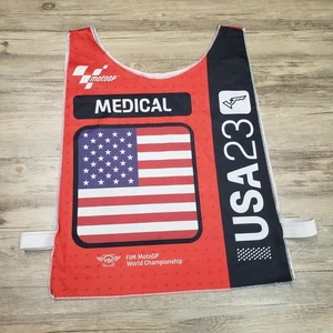 MotoGP Medical Vest One Size Red Black USA 23 FIM World Championship - Picture 1 of 7