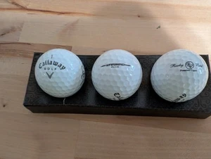 Rocky Patel Premium Cigar Logo Golf Balls - Callaway Warbird Plus Sleeve Of 3 - Picture 1 of 6