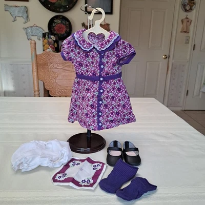 Кукла American Girl RUTHIE Meet наряд - платье ~ обувь ~ носки ~ блумеры ~ носовой платок - Изображение 1 из 4