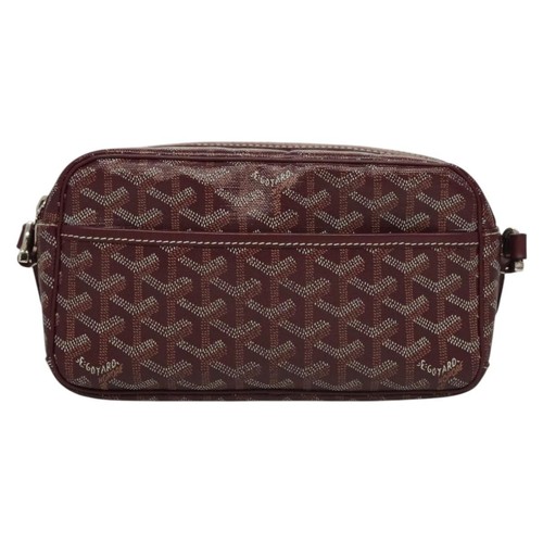 Borsa A Spalla Goyard Cap Vert In Tela Bordeaux Autentica