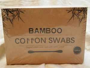 1200pcs Round Tip Cotton Swabs, Bamboo Sticks and Double Tipped - Picture 1 of 3
