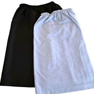 Lot Of 2 Vtg Alfred Dunner Lined Skirts Women's 16 Pockets 26" L Classic - Picture 1 of 10