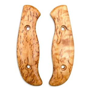Traditional Karelian Birch - Spyderco Mule Team, Mule Team 2 Knife Scales - Picture 1 of 3