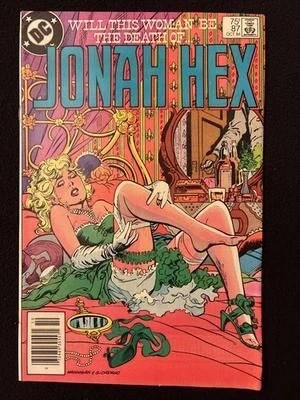 JONAH HEX 87 6.0 6.5 DC 1984 NEWSSTAND BLONDE BEAUTY IN A GREEN DRESS M2S Foto 1 de 3