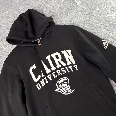 Adidas Cairn University Pullover Negro Sudadera con Capucha Para Hombres Pequeña S Universidad Foto 1 de 4