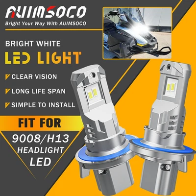 LED Headlight Front Bulbs For Ski-Doo Expedition LE/SE/Sport 600R/900 2020-2023 - Image 1 of 4