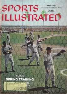1958 3/3 Sports Illustrated baseball magazine Yogi Berra New York Yankees VG - Picture 1 of 1