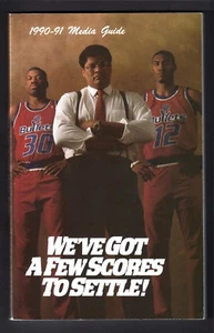 1990 - 1991  WASHINGTON BULLETS  MEDIA PRESS GUIDE  NM - Picture 1 of 1