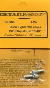 Details West 228 x HO Grabenlichter mit Objektiven Pilot-Top EMD - Bild 1 von 1