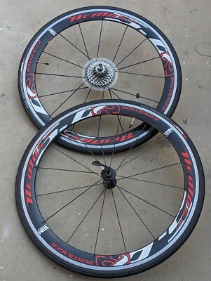 HED Bontrager Aerolus 9/10spd Clincher Carbon WHEELSET FOR Road bike LA PICK UP — 第 1/4 张图片