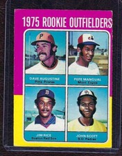 1975 OPC, O-Pee-Chee #616 Rookie Outfielders, Jim Rice, HOF, VG-EX!