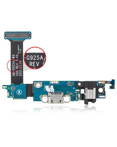 Charging Port Flex Cable Compatible For Samsung Galaxy S6 Edge (G925A) (AT&T) - Picture 1 of 4