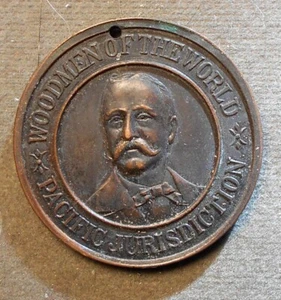 Woodmen Of The World, Pacific Jurisdiction (Bust) A Hundred Thousand Members, - Picture 1 of 2