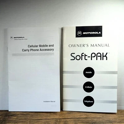 Vintage - 1994 Motorola Soft-Pak Mobile Cellular Telephone Owners Manual - Image 1 of 4