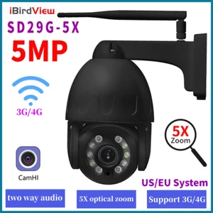 iBirdView 5MP 3G/4G 5X Optical Zoom Two Way Audio Color Night Vision IP Camera - Picture 1 of 10
