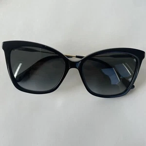 Jimmy Choo Women's Sunglasses Grey Lenses Black Butterfly Frame MACI/S 8079O - Picture 1 of 6