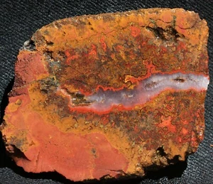 A1112/1113 ~  .2.3oz 2pc Kerrouchen Seam Agate Slab/Cab Preform - Picture 1 of 12