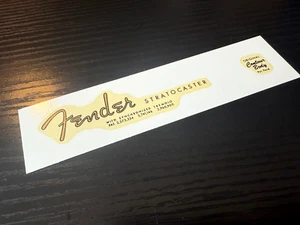 1962 1964 Fender Stratocaster Spaghetti 3 numero brevetto Waterslide Decal Strat - Foto 1 di 5
