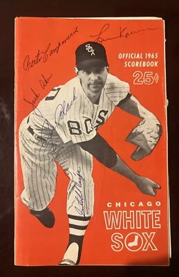 1965 SATCHEL PAIGE Signed Scorebook HOF- KC Athletics PSA/DNA - Image 1 of 4