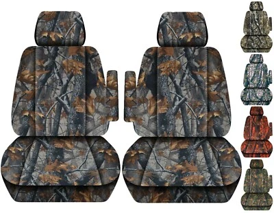 Cubiertas de asiento para camioneta Toyota Tundra 99-06 asientos con canastilla con reposabrazos árbol camuflaje Foto 1 de 4