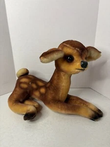 Vintage Kamar Mohair Deer Fawn Stuffed Plush Animal Japan  11" - Picture 1 of 10