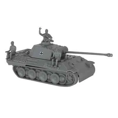 BMC CTS WW2 German Panther V Tank Classic Toy Soldier GRAY Plastic Army Vehicle - Image 1 of 4