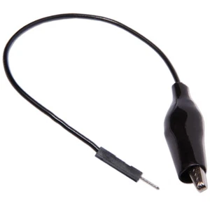 Krokodilklemmen Raster Pin 2,54mm Stecker Jumper Kabel Arduino-Projekt Schwarz - Picture 1 of 1