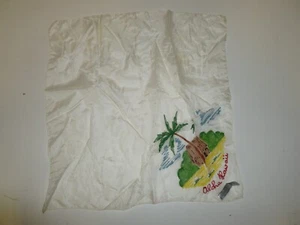 Handbemaltes Vintage Hawaii Taschentuch 50er Jahre Ära (mit Etikett) - Bild 1 von 5