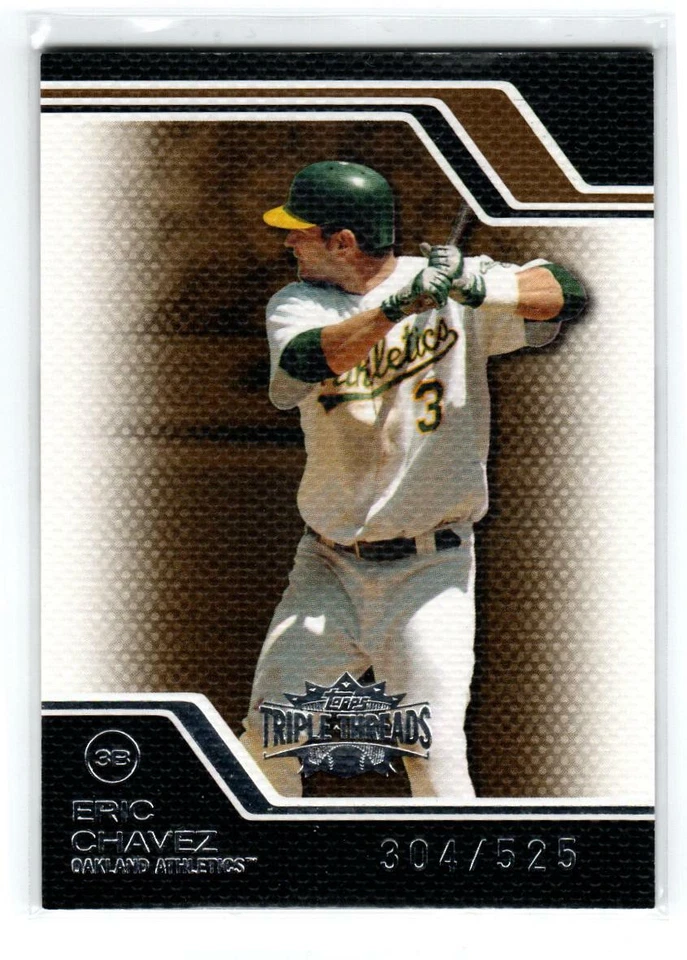 2008 Topps Triple Threads Sepia #44 Eric Chavez 525 (ref 196047) - Image 1 of 1