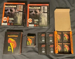 FRIGHT-RAGS HALLOWEEN MOVIE CARDS BOX & FIGURE SETS + PJ SOLES SIGNED AUTO CARD - Picture 1 of 15