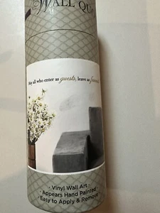 Dcwv Decor Vinyl Walk Art “May All Who Enter As Guests Leave As Friends” - Picture 1 of 3