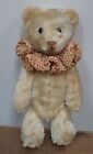 Antique Schuco Perfume Teddy Bear Mohair  1920s Orig Bottle W/Cork and Collar 5"