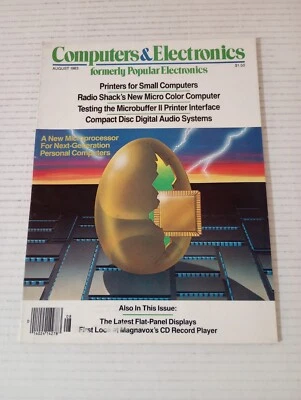 Computers & Electronics August 1983 Radio Shack's New Micro Color Computer - Image 1 of 4
