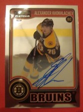2014 15 O Pee Chee Platinum Rookie Card RA-15 Alexander Khokhlachev AUTOGRAPH *