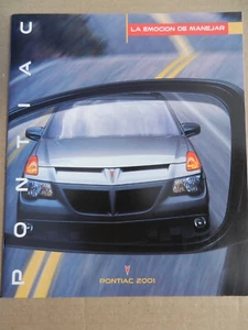 2001 PONTIAC full line Sales Brochure in Spanish - Picture 1 of 2