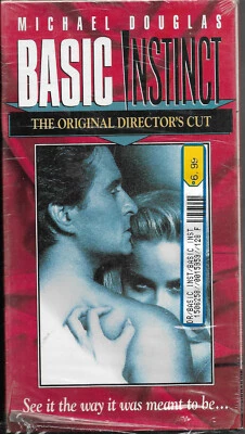 Basic Instinct - The Original Directors Cut - VHS- Movie - Image 1 of 2