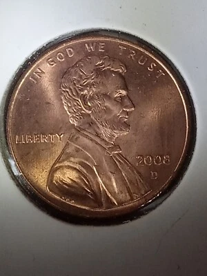 2008 Denver Lincoln Cent Doubled Die Obverse On Date  - Image 1 of 4