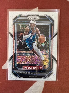 2022-23 Panini Prizm Monopoly White Sparkle Prizm Shai Gilgeous-Alexander #62 - Picture 1 of 12