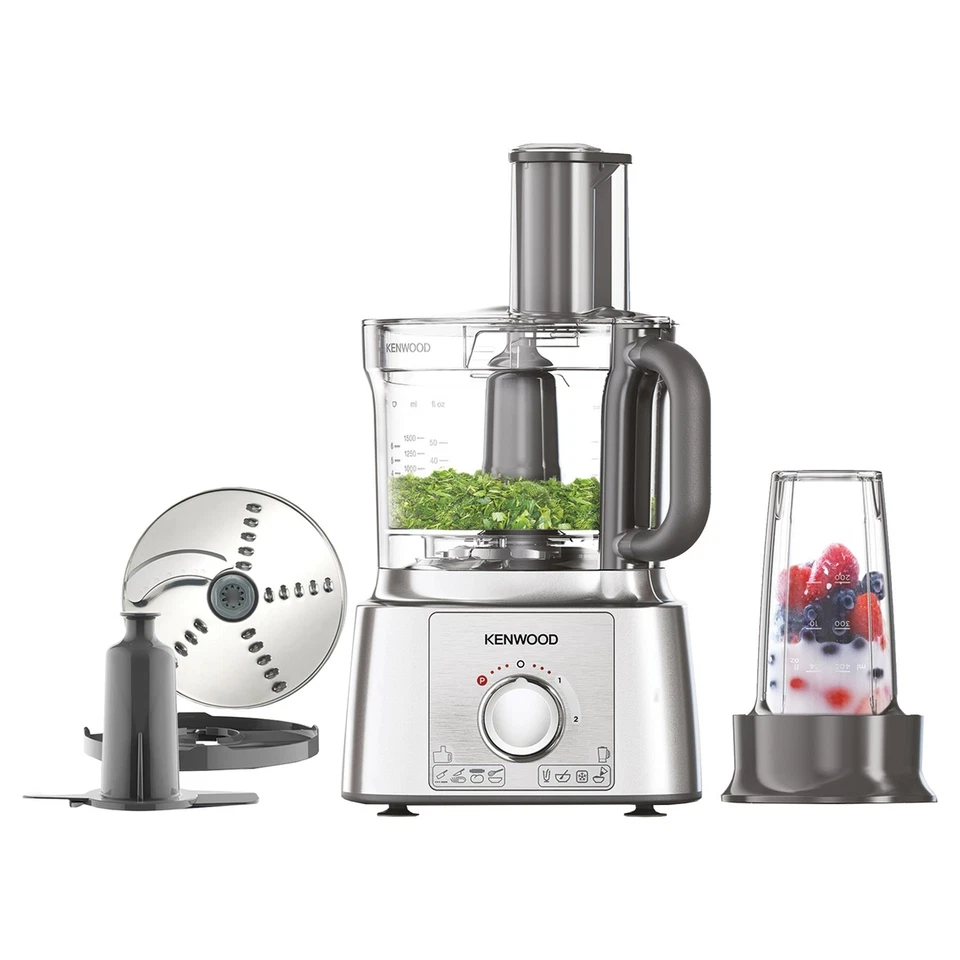 Kenwood Food Processor with Smoothie2Go, FDP65.180SI, White - Image 1 of 1