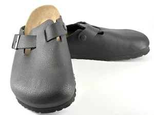 Birkies Birkenstock Boston, Black, Oiled Leather, Women/Men 10 US Clogs Slides - Picture 1 of 6