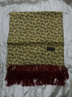 Bufanda vintage Tootal patrón paisley amarillo  Foto 1 de 4