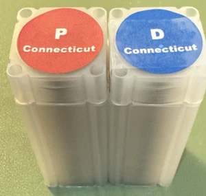 1999-P&D CONNECTICUT STATE QUARTER UNCIRCULATED ROLLS - Picture 1 of 4