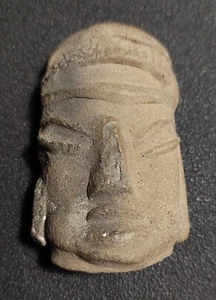 Tête Mezcala état du Guerrero Mexique 300 à 100 av. J.C. - Imagen 1 de 6