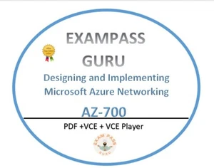 AZ-700 Designing and Implementing Azure Networking! 262QA! AUGUST UPDATES - Picture 1 of 1