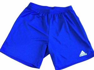Unisex ADIDAS CLIMALITE Blue Elasticated Drawstring Shorts U.K. M 26-28”W - Picture 1 of 3