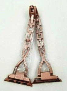 Wrist Strap For Apple Watch Series 38-40 Rose Gold Metal Band Bracelet - Picture 1 of 9