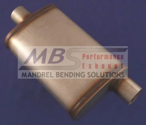 muffler FULL BOAR Max Flow SS 2.25" IN/OUT MF1225 - Bild 1 von 4