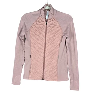 Athleta Flurry Force Insulated Jacket Womens Small Pink Primaloft II Full Zip - Picture 1 of 13