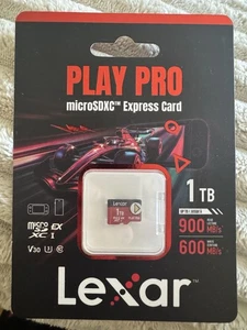 Lexar 1TB PLAY PRO microSDXC Express Card for Switch 2 - BRAND NEW / IN HAND - Picture 1 of 1